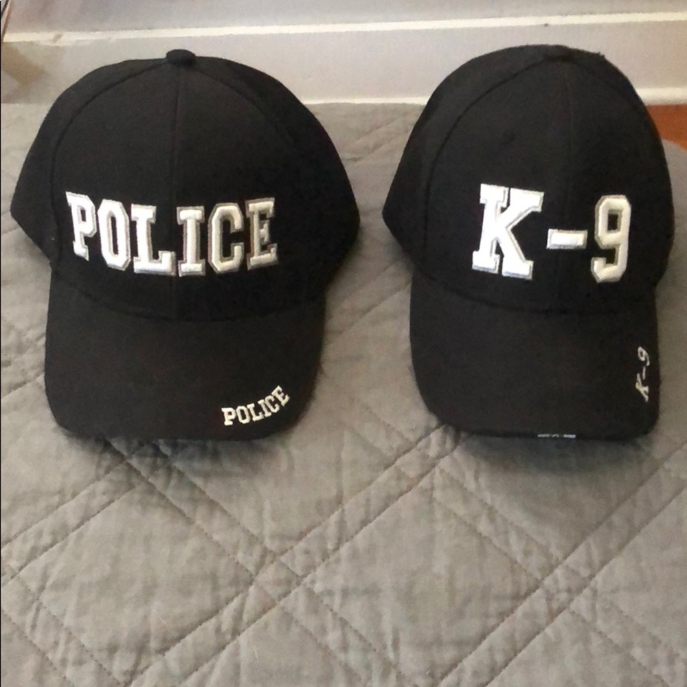 Police and K-9 hats NWOT